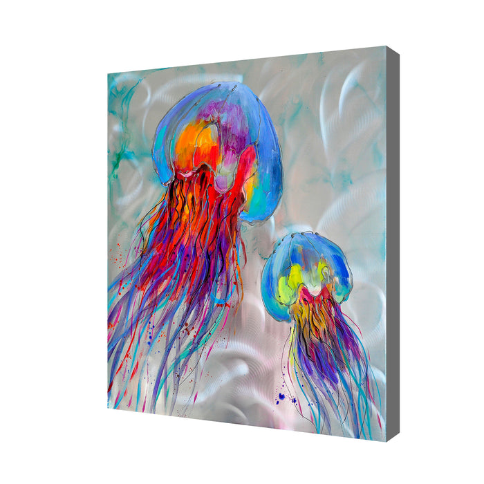 Multicolored Jellyfish 1. 80cm x 80cm
