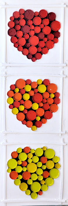 Pop Circle Hearts 1. 150cm x 50cm