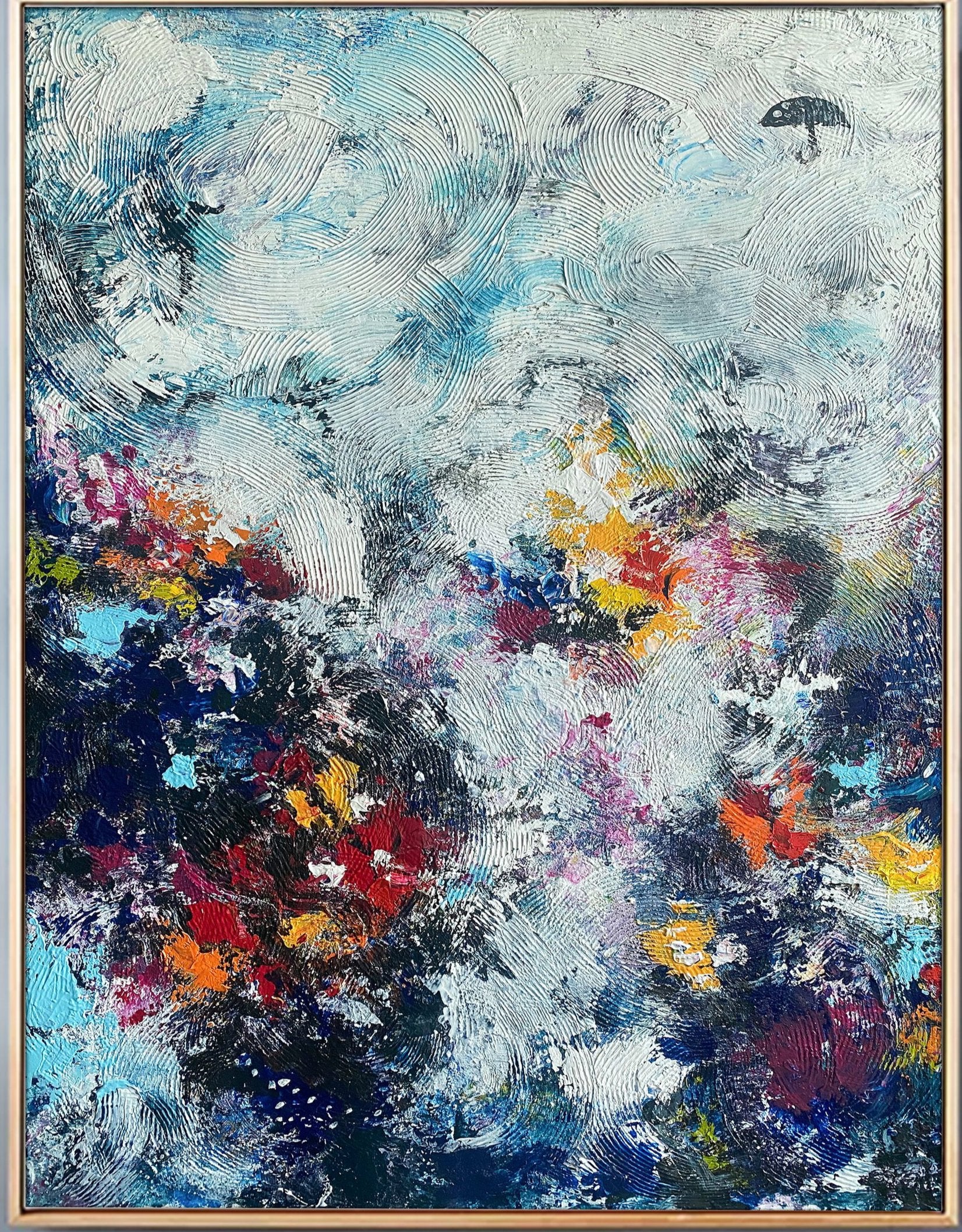 【Ameri】PAINTED TEXTURE ART TOP Textured series - 04. 90cmx70cm — Paintingsonline