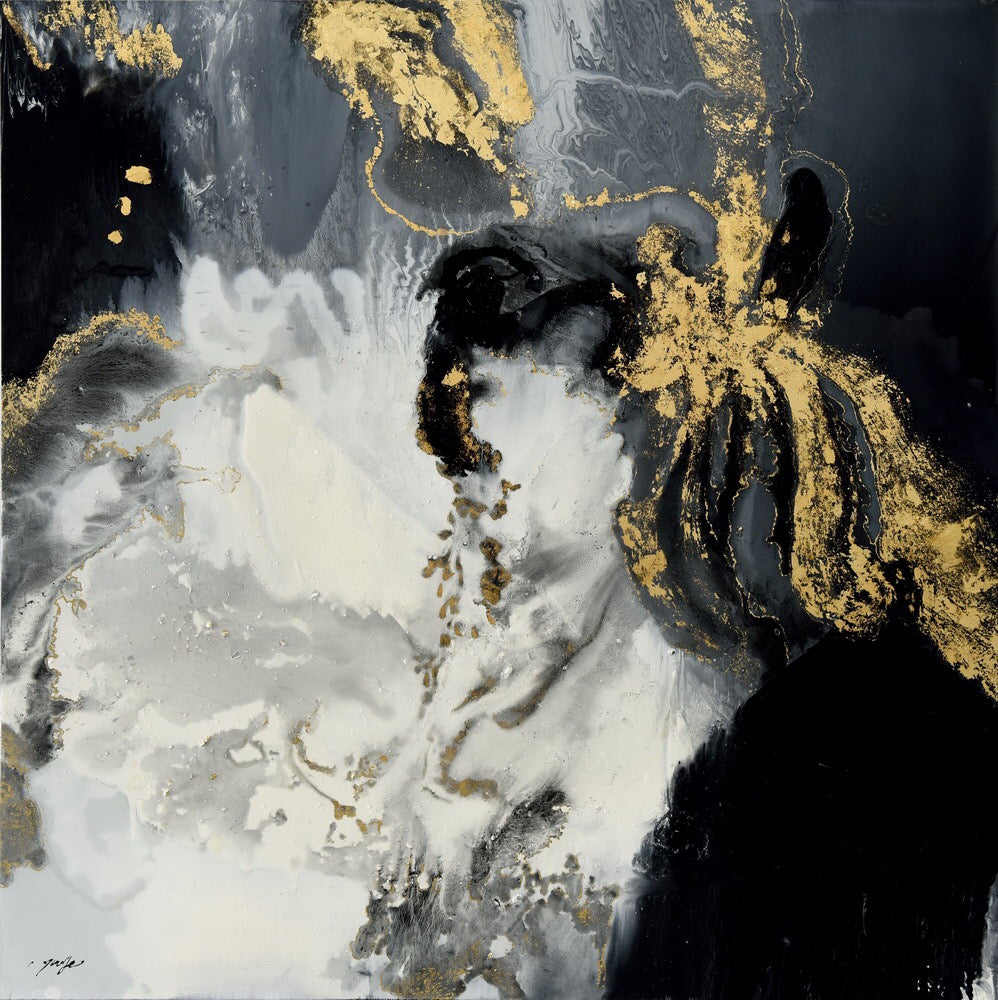Gold Lining 1. 150cm x 150cm — Paintingsonline
