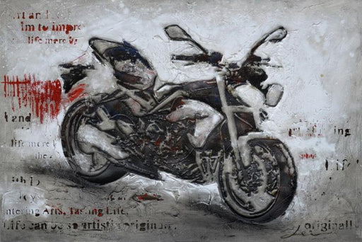 Black Motorbike - Paintingsonline