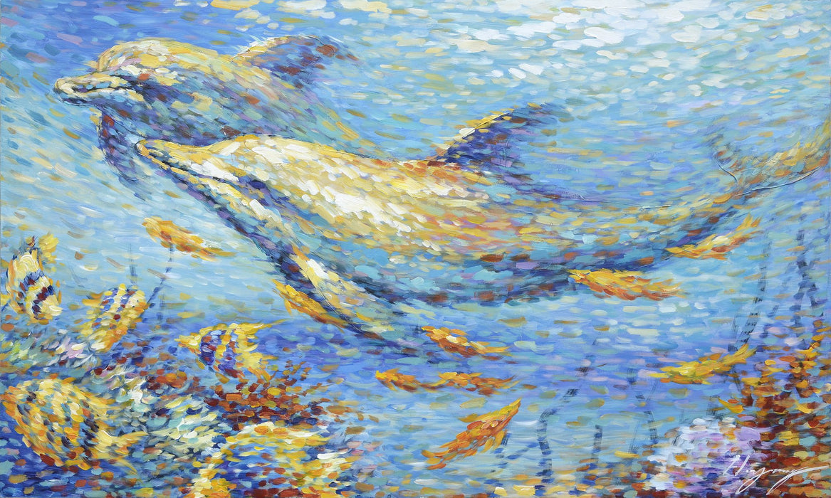 Dolphin Dots - Paintingsonline