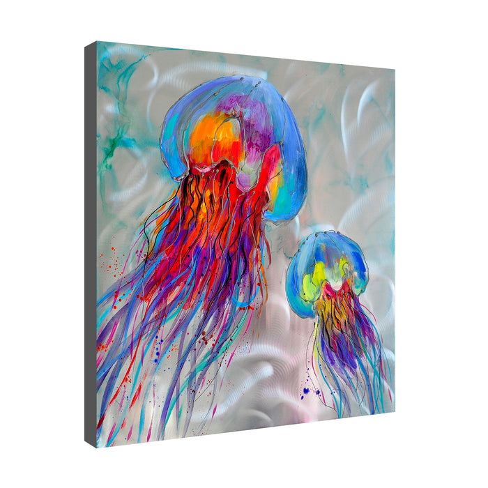 Multicolored Jellyfish 1. 80cm x 80cm