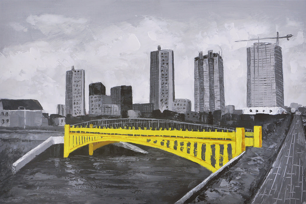 Yellow Bridge. 60cm x 90cm