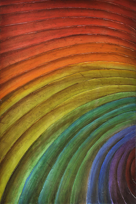 Rainbow in Space. 120cm x 80cm
