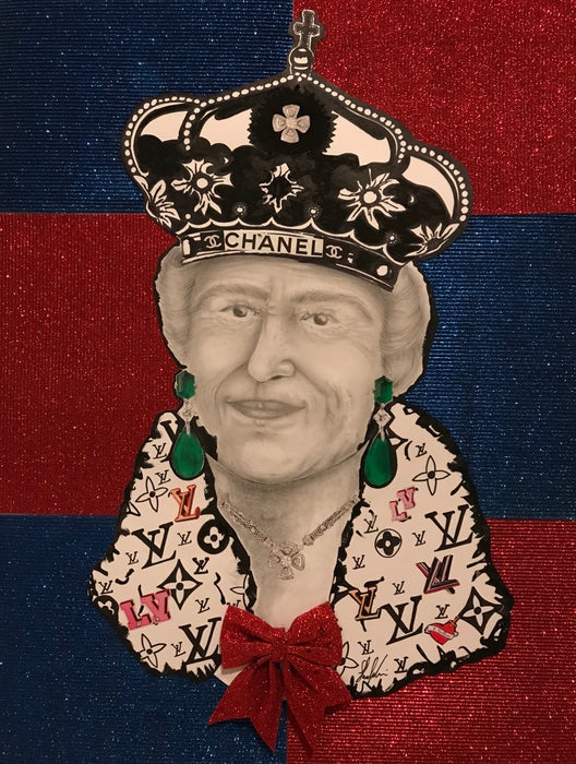 Lizzy. The queen that made it. 61cm x 91.5cm