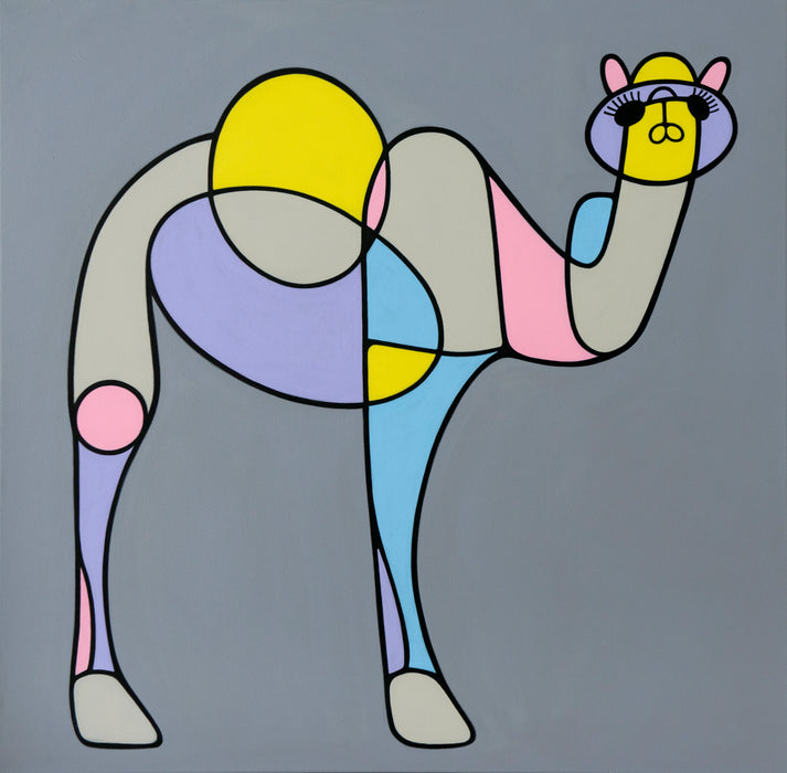 The camel. 100cmx100cm